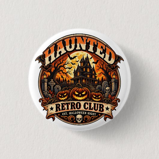 Verlassener Retro-Club Button (Vorderseite)