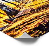 Verlassener RR Tressel Truckee Fluss Poster (Ecke)