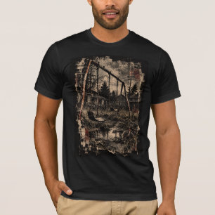 Verlassener Spielplatz Vintage Grunge Grafik T-Shirt