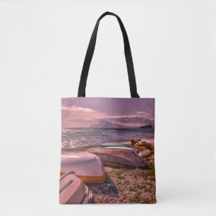 Verlassener Strand der Ruderboot- L'Olla, Altea Tasche