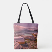 Verlassener Strand der Ruderboot-| L'Olla, Altea Tasche (Rückseite)