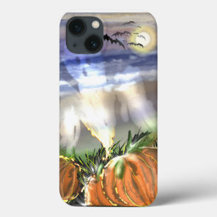 Verlassener Strand mit einem Geist und Kürbissen  Case-Mate iPhone Hülle