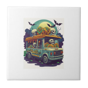 Verlassener Taco Truck Fliese