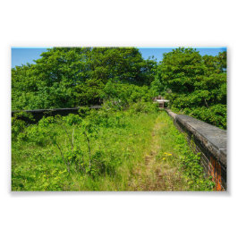 Verlassener Whitacre Mill Viadukt, Huddersfield Fotodruck