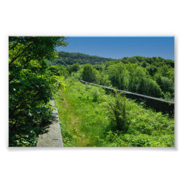 Verlassener Whitacre Mill Viadukt, Huddersfield Fotodruck