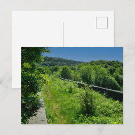 Verlassener Whitacre Mill Viadukt, Huddersfield Postkarte