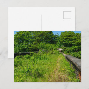 Verlassener Whitacre Mill Viadukt, Huddersfield Postkarte