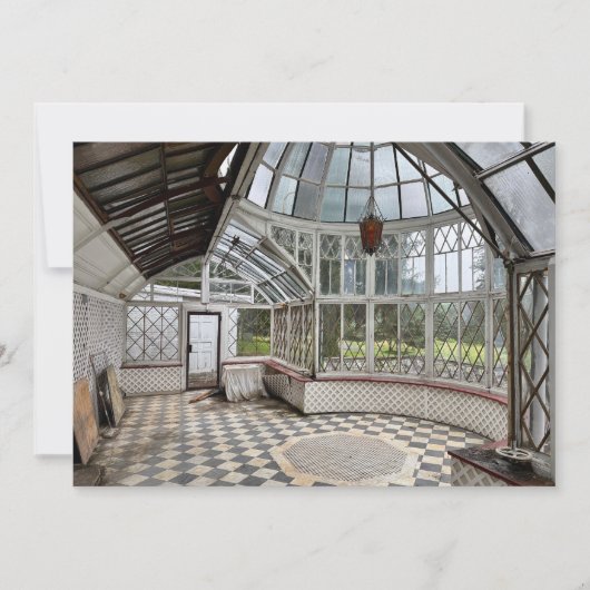 Verlassenes Atrium Feiertagskarte (Vorderseite)