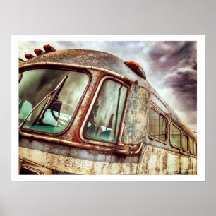 Verlassenes Bus-Plakat Poster