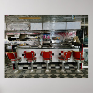Verlassenes Diner Poster