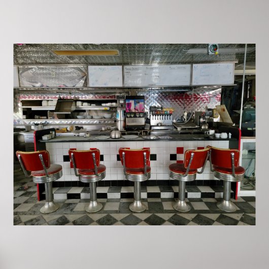 Verlassenes Diner Poster (Vorne)