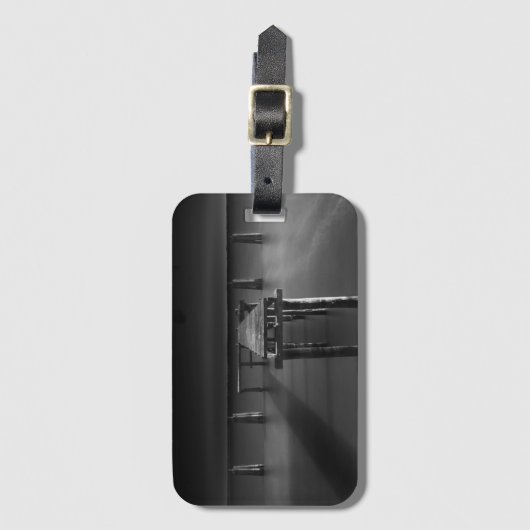 Verlassenes Dock in See Monroe Gepäckanhänger (Vorderseite Vertikal)