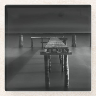 Verlassenes Dock in See Monroe Glasuntersetzer