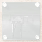 Verlassenes Dock in See Monroe Glasuntersetzer (Rückseite)