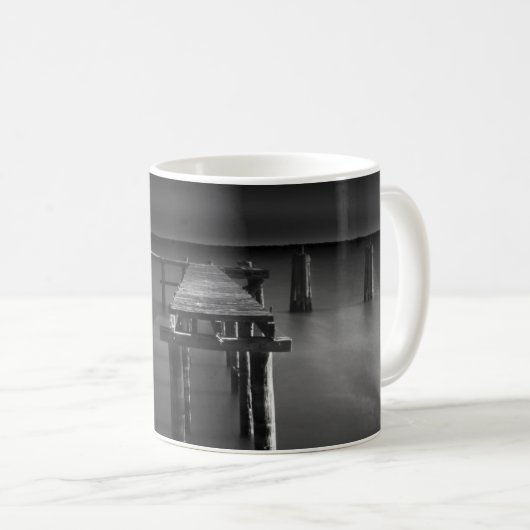 Verlassenes Dock in See Monroe Kaffeetasse (VorderseiteRechts)