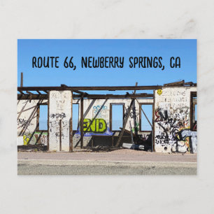 Verlassenes Gebäude, Route 66, Newberry Springs, C Ankündigungspostkarte