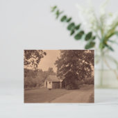 Verlassenes Haus Postkarte (Stehend Vorderseite)