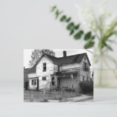 Verlassenes Haus Postkarte (Stehend Vorderseite)