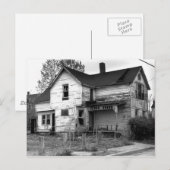 Verlassenes Haus Postkarte (Vorne/Hinten)