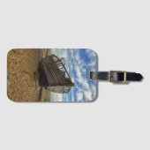 Verlassenes hölzernes Fischerboot | Dungeness Gepäckanhänger (Vorderseite (Horizontal))