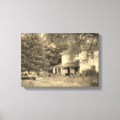 verlassenes Iowa-Haus Leinwanddruck (Vorderseite)