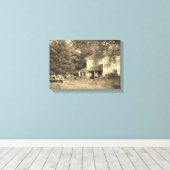 verlassenes Iowa-Haus Leinwanddruck (Insitu (Holzboden))