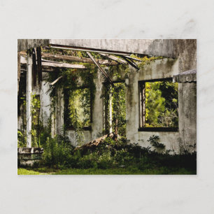 Verlassenes Motel altes Florida Postkarte