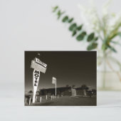 Verlassenes Motel Postkarte (Stehend Vorderseite)
