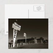Verlassenes Motel Postkarte (Vorne/Hinten)