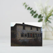 Verlassenes Spukhaus Postkarte (Stehend Vorderseite)