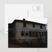 Verlassenes Spukhaus Postkarte (Vorne/Hinten)