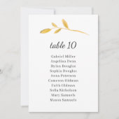 Verlasst Oliven. Klassische Tischnummer mit Sitzge (Vorderseite)