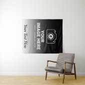 Verlauf Bild und Text Wandteppich (Beispiel (Horizontal))