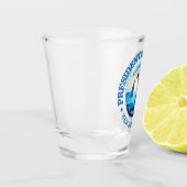 Verlauf des Präsidenten (C) Schnapsglas (Links)