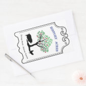 Verlauf erfasst Logo-Aufkleber Rechteckiger Aufkleber (Umschlag)