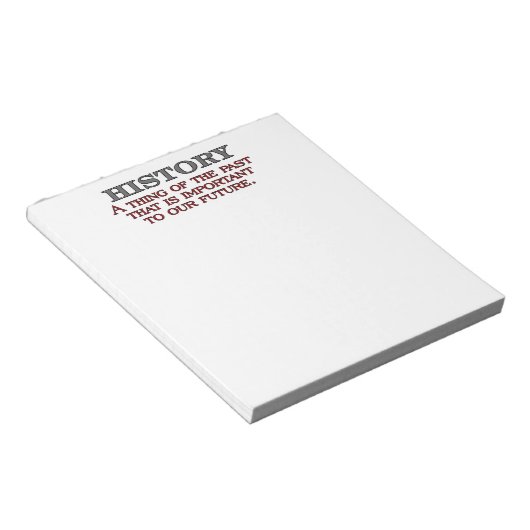 Verlauf Notizblock (angewinkelt)