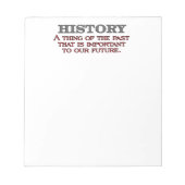 Verlauf Notizblock (Vorderseite)