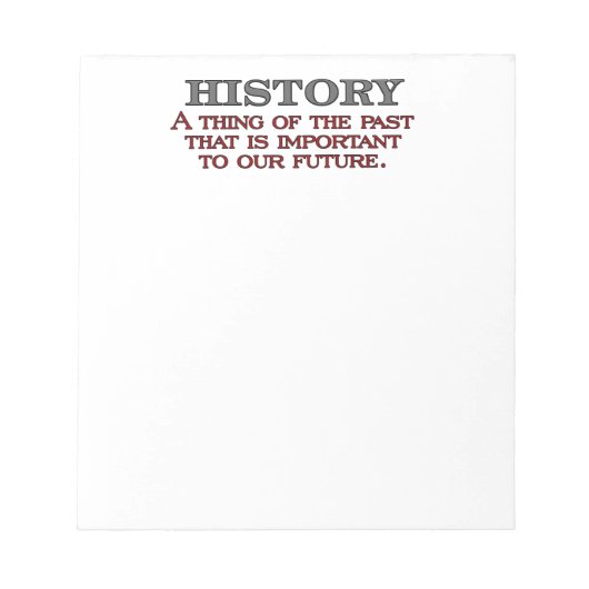 Verlauf Notizblock (Vorderseite)