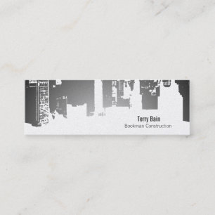 Verlauf Obere Innenstadt Horizontal Dünn Mini Visitenkarte