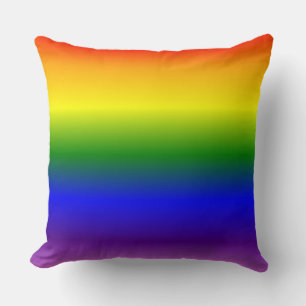 Verlauf Regenbogenfarben Muster Kissen