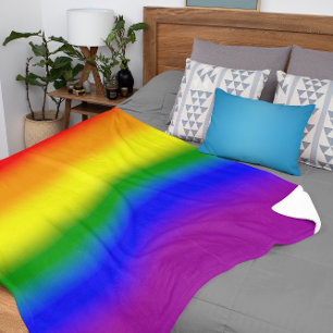 Verlaufende LGBTQ+ Regenbogen-Farbenflagge - Regen Sherpadecke