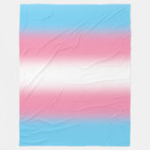 Verlaufende Transgender-Pride-Flagge - Trans Flagg Fleecedecke (Vorderseite)