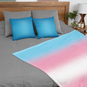 Verlaufende Transgender-Pride-Flagge - Trans Flagg Fleecedecke