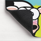 Verlegene Cartoon-Kuh Mousepads (Ecke)