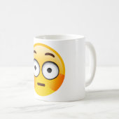 Verlegene Emoji Tasse (VorderseiteRechts)