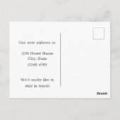 Verlegung der Ankündigung Washington Goldfinch Blu Postkarte (Rückseite)