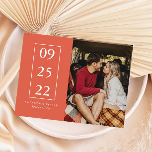 Verlegung des Hochzeitstermins Postkarte