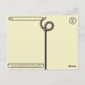 Verlegung Glück 2025 Jahr der Schlange Postkarte (Rückseite)