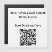 Verleih Zuhause STR QR Code Urlaub Magnetkarte (Vorne/Hinten)