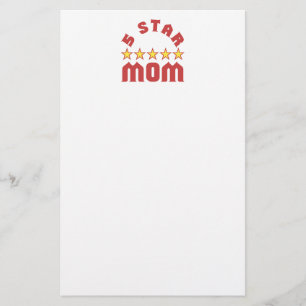 Verleihe 5 Sterne-Mama Briefpapier
